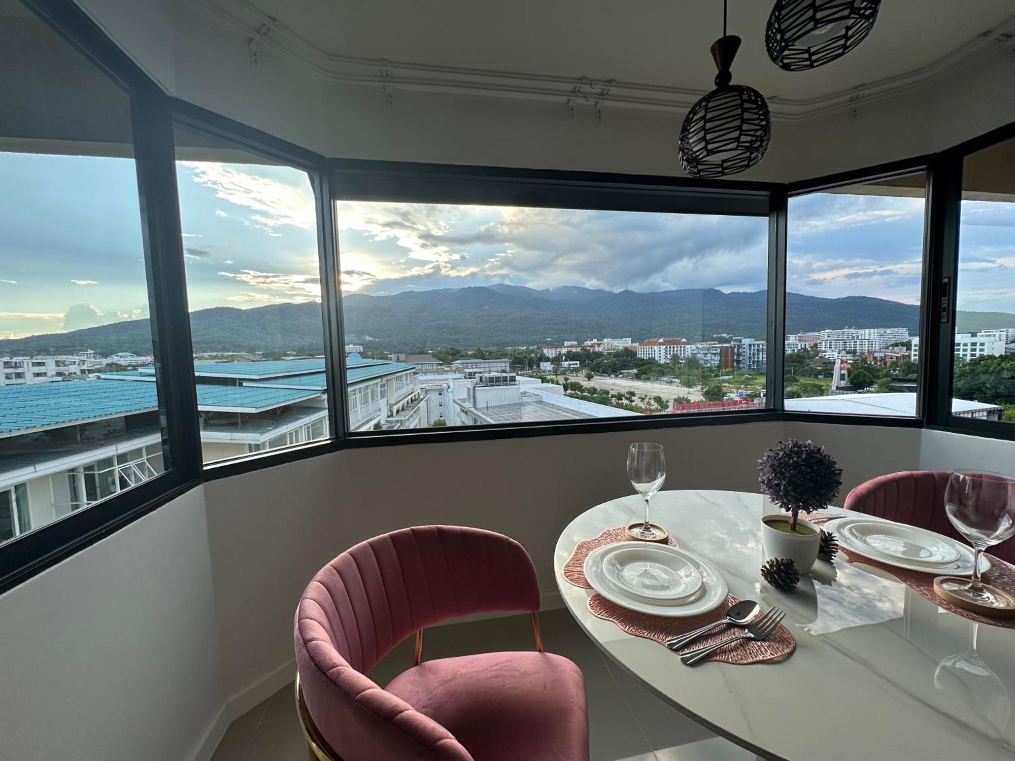 Mountain & City View Panorama At Nimman 清邁 外观 照片